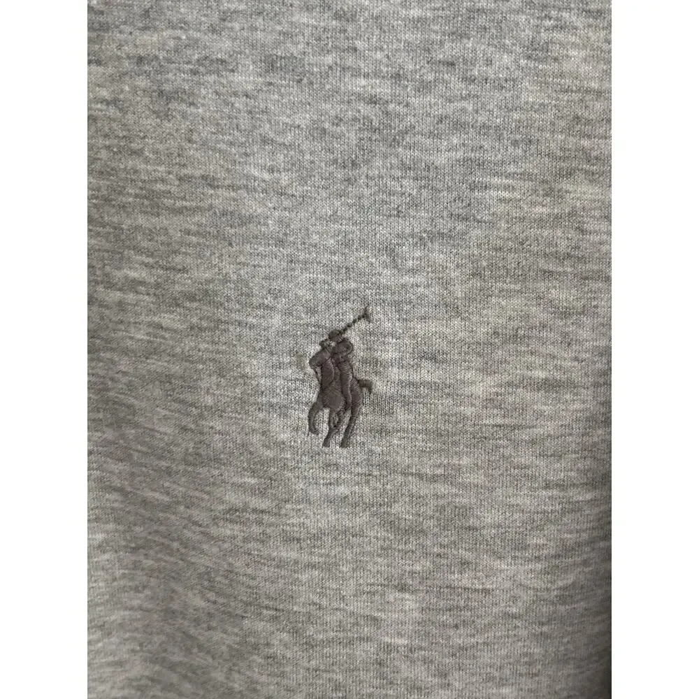 Polo Ralph Lauren Men’s Gray 1/4 Zip Mock Neck Knit Sweater Pullover M